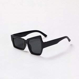 Очки солнцезащитные женские, UV 375, линза 4.2x5.2 см, ширина 14.5 см, дужка 14.6 см, черные