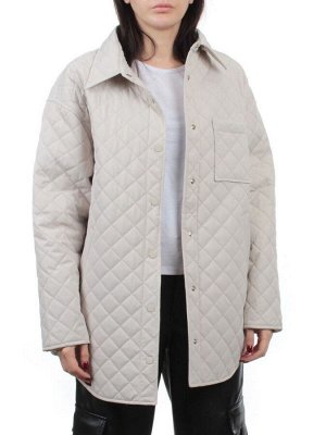 H24-018 LT. BEIGE Куртка демисезонная женская (100 гр. холлофайбер)