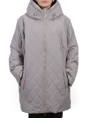 F-806 GRAY BEIGE Куртка демисезонная женская (100 гр. холлофайбер)