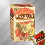 Чай Basilur ВОЛШЕБНЫЕ ФРУКТЫ &quot;Клубника и киви&quot; 20 пак +5 пак *2г.*12 картон ТОП