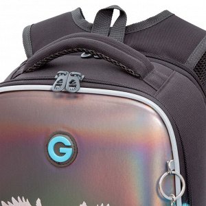 Ранец школьный GRIZZLY с двумя отделениями, для девочек
