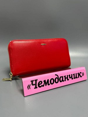 Кошелек женский красный натуральная кожа