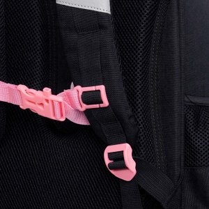 Ранец школьный формованный GRIZZLY с анатомической спинкой на ножках, для девочки