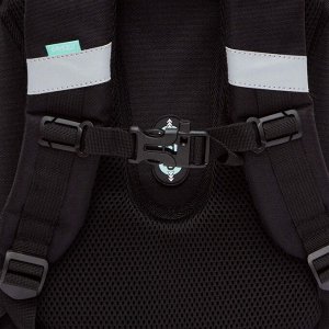 Ранец школьный формованный GRIZZLY с анатомической спинкой на ножках, для девочки