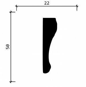 Молдинг 151 A Decor-Dizayn из дюрополимера 50*22мм 2м 1/32