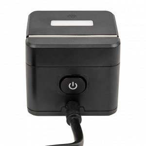 Удлинитель электрический 1,5м, 2 гнезда, 3 USB, серии Standard, с заземлением, 16А, держатель для телефона, с функцией ночника/подсветки. Черный. S-GCD2-1,5SBUH BLACK