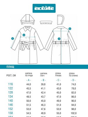 Плащ детский для девочек Braus хаки