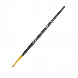 Кисть Кисть КРУГЛАЯ из синтетики № 0, ручка черная короткая, обойма цельнотянутая, желтая.

Номера 00-3 используются для нанесения бликов и очень мелких деталей.