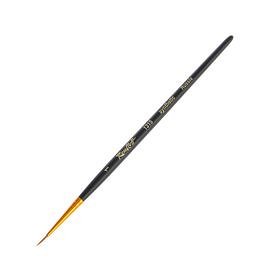 Кисть Кисть КРУГЛАЯ из синтетики № 1, ручка черная короткая, обойма цельнотянутая, желтая.

Номера 00-3 используются для нанесения бликов и очень мелких деталей.