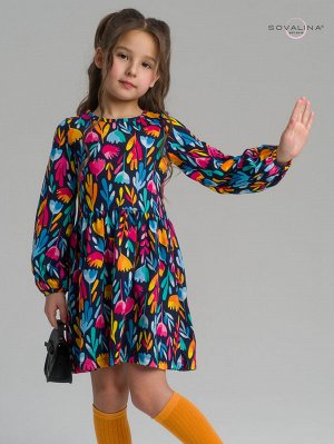 Платье Моана акварельные цветы