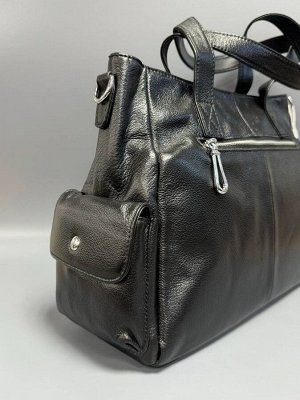 Сумка женская натуральная кожа черная