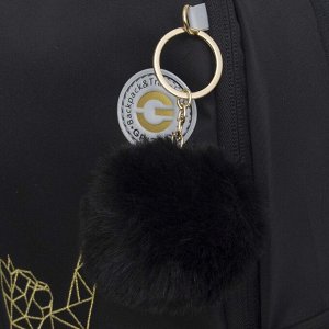 Рюкзак школьный GRIZZLY с карманом для ноутбука 13", жесткой спинкой, двумя отделениями, для девочки