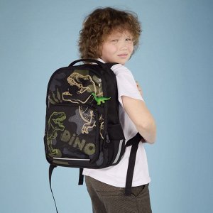 Рюкзак школьный GRIZZLY с карманом для ноутбука 13", анатомической спинкой, для мальчика