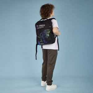 Рюкзак молодежный GRIZZLY с карманом для ноутбука 13", анатомической спинкой, для мальчика