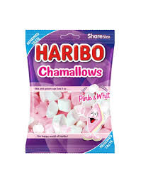 Маршмеллоу с ванильным вкусом Haribo Харибо CHAMALLOWS PINK & WHITE 70 гр