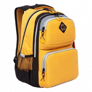 Рюкзак школьный GRIZZLY с карманом для ноутбука 13", анатомической спинкой, для мальчика