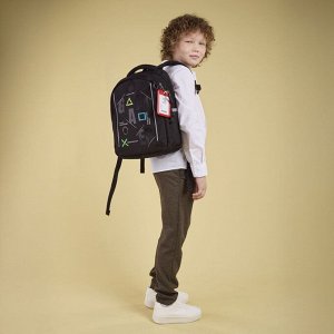 Рюкзак школьный GRIZZLYс карманом для ноутбука 13", анатомической спинкой, для мальчика
