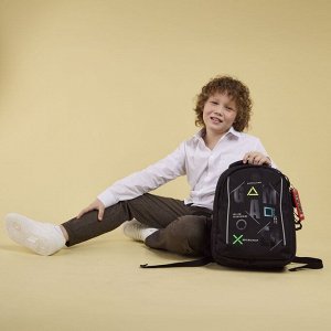Рюкзак школьный GRIZZLYс карманом для ноутбука 13", анатомической спинкой, для мальчика