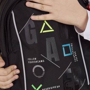 Рюкзак школьный GRIZZLYс карманом для ноутбука 13", анатомической спинкой, для мальчика