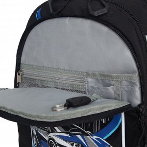 Рюкзак школьный GRIZZLYс карманом для ноутбука 13", анатомической спинкой, для мальчика