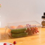 Универсальный контейнер для холодильника, для хранения продуктов, мелочей, с крышкой, 32 x 16 x 9,5 см