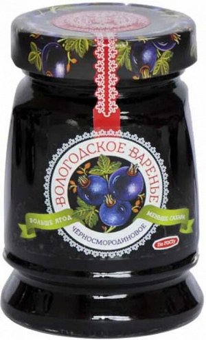 Экопродукт Варенье Домашнее 370г ст/б (1/6) черная смородина