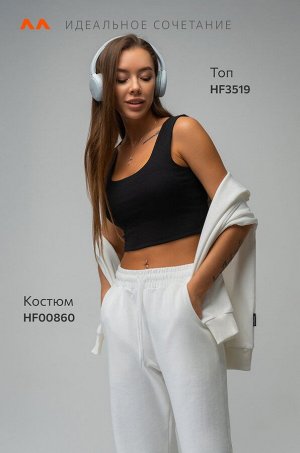 Женский костюм оверсайз из футера трехнитки Happyfox