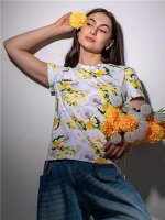 Футболка женская трикотажная с принтом