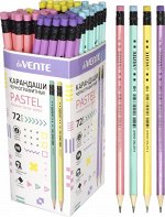 КАРАНДАШ HB deVENTE PASTEL С ЛАСТИКОМ
