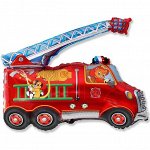 902696 Шар-фигура/ мини фольга, &quot;Машина пожарная&quot; (FM), 14 см/36 см
