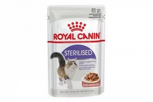 Royal Canin STERILISED (СТЕРИЛАЙЗД)Мелкие кусочки в соусе для стерилизованных кошек старше 1 года