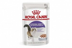 Royal Canin STERILISED (СТЕРИЛАЙЗД) Мелкие кусочки в желе для стерилизованных кошек старше 1 года