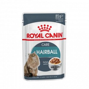 Royal Canin HAIRBALL CARE (ХЭЙРБОЛЛ КЭА)Влажный корм для кошек в возрасте от 1 года, подверженных риску образования волосяных комочков