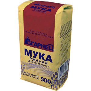 Мука ржаная цельносмолотая, 500гр