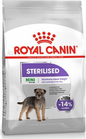 Royal Canin MINI STERILISED (МИНИ СТЕРИЛАЙЗД)Питание для стерилизованных собак мелких размеров в возрасте от 10 месяцев и старше