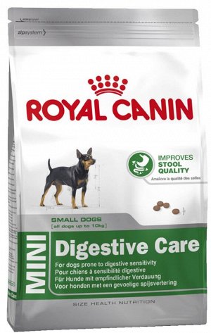 Royal Canin MINI DIGESTIVE CARE (МИНИ ДАЙДЖЕСТИВ КЭА)Питание для собак с чувствительной пищеварительной системой, в возрасте от 10 месяцев
