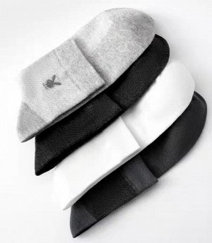 Носки хлопковые с сеткой "Playboy"