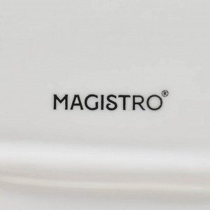 Блюдо Magistro «Рыбка», 35x16.5x3 см, фарфор, белое