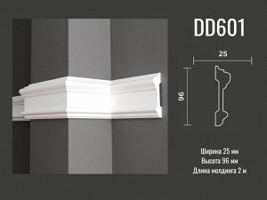 Молдинг DD601 Decor-Dizayn из дюрополимера 96*25мм 2м 1/12