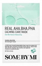 Some By Mi Real AHA-BHA-PHA Calming Care Mask Успокаивающая Тканевая Маска С Кислотами