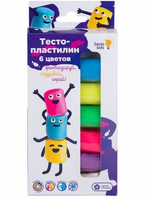 Набор для детской лепки «Тесто-пластилин 6 цветов»
