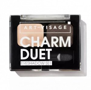 AV Тени для век двойные CHARM DUET 01 cветло-бежевый/перламутровый тауп