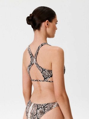 Бюстгальтер купальный жен.Bralette Oceana змеиный принт