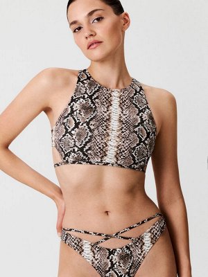 Бюстгальтер купальный жен.Bralette Oceana змеиный принт
