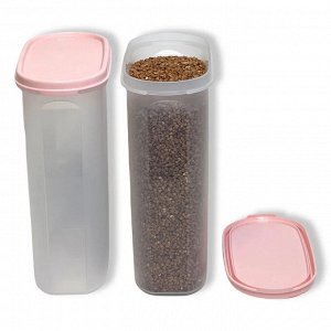 Набор Компактусов овальный 2,3 л с розовой крышкой, 2шт - Tupperware®.