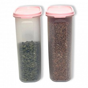 Набор Компактусов овальный 2,3 л с розовой крышкой, 2шт - Tupperware®.