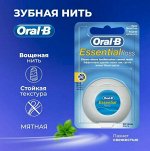 ORAL_B Зубная нить EssentialFloss вощеная мятная 50м