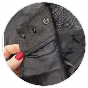 Пеньюар Gera professional c прозрачной вставкой, цвет чёрный                                       .