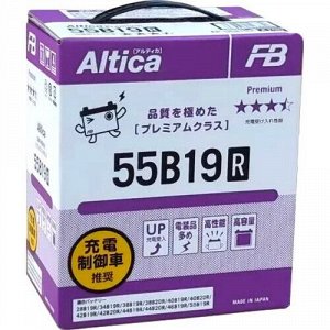 Аккумулятор FB Altica Premium 55B19R 50Ач, CCA 450А, необслуживаемый