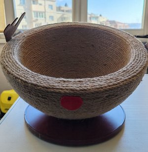 Лежанка когтеточка из сизаля
